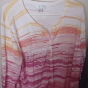 Colorful CJ Banks Sweater - 2X